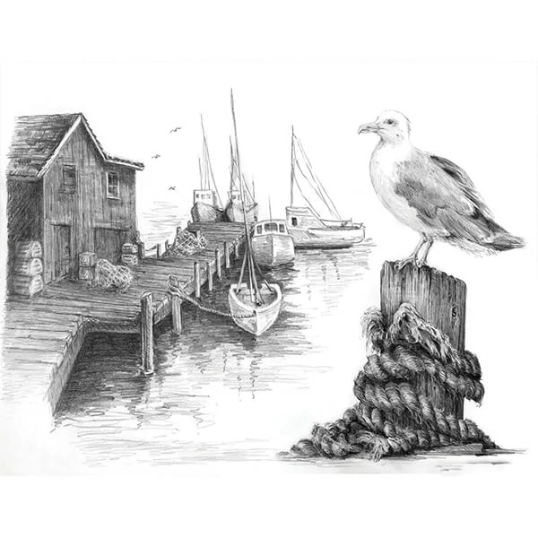 Set desen schițe și grafică cu instrumente, 22x30 cm - Pier