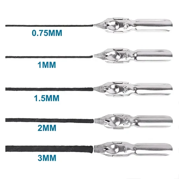 Set caligrafie, 6 piese - vârf tăiat