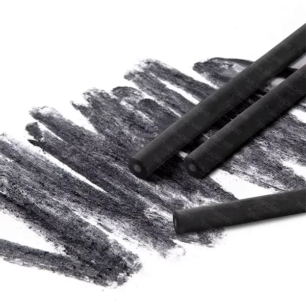Set de cărbuni de desen arși (din ramuri de salcie) – 25 buc, 4-5 mm