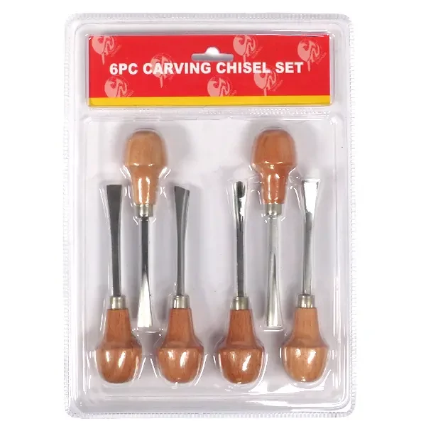 Set de cuțite pentru sculptat în lemn și linogravură, 6 buc