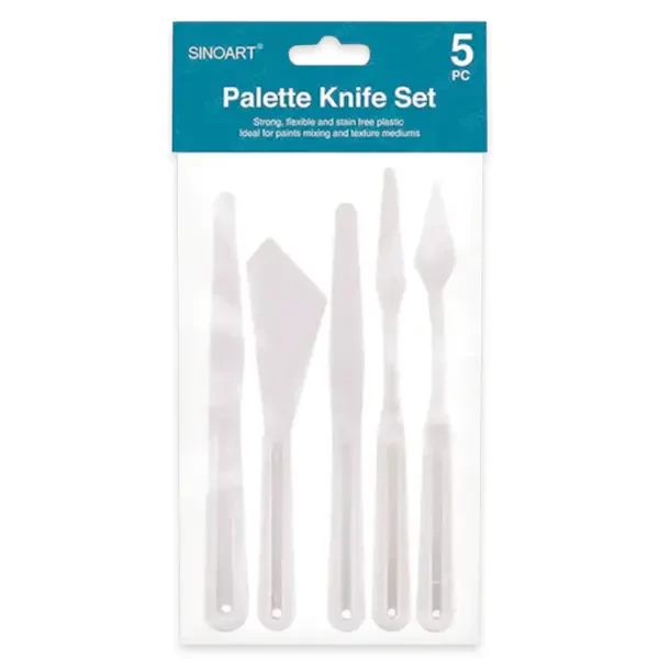 Set de cuțite pentru pictură, plastic - set de 5