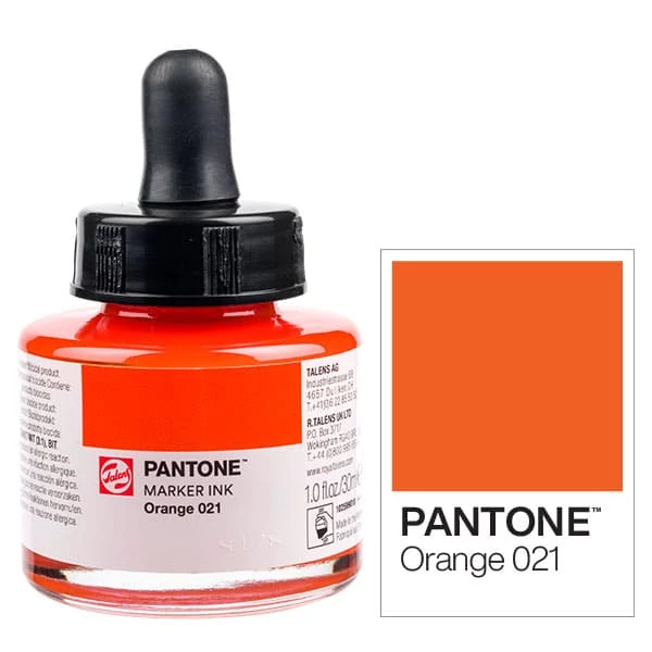 Cerneală marker Talens Pantone, 30 ml - orange 021