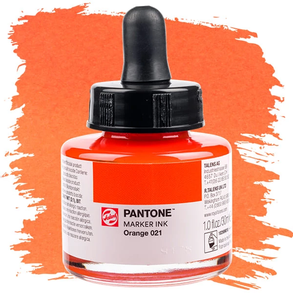 Cerneală marker Talens Pantone, 30 ml - orange 021