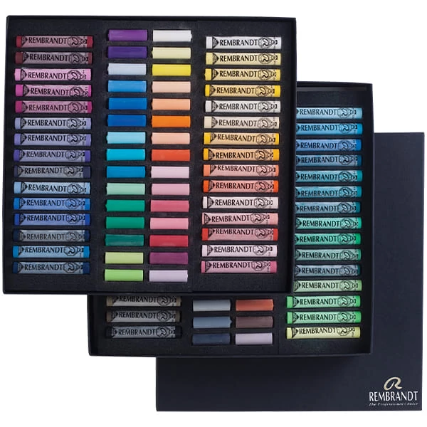 Set crete pastel uscat Rembrandt - 60 buc + 60 buc x 1/2