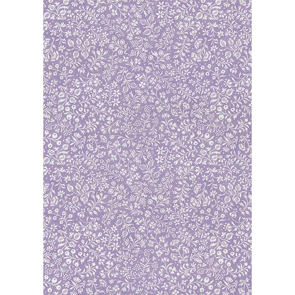 Hârtie de decoupage Tassotti - covor cu flori mici, violet