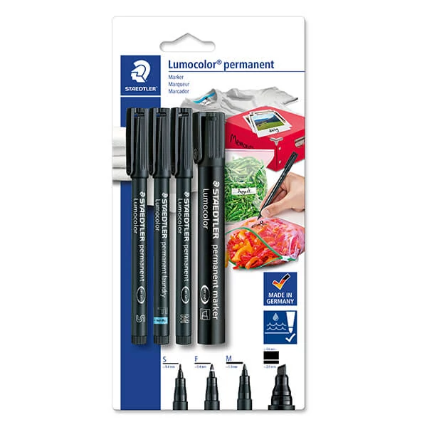 Marker cu alcool în set, Staedtler, Lumocolor - grosime 4 