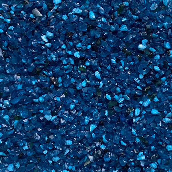 Granule de sticlă Jesmonite GlassRoxx, 150 g - gentian blue