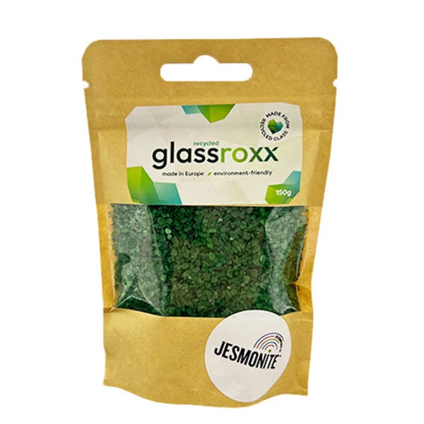 Granule de sticlă Jesmonite GlassRoxx, 150 g - foliage green