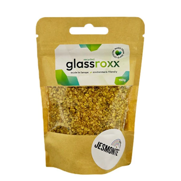 Granule de sticlă Jesmonite GlassRoxx, 150 g - silver