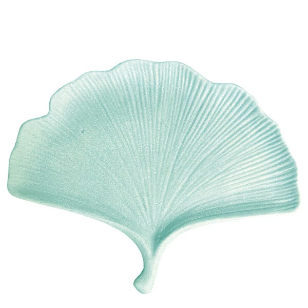 Matriță Jesmonite din silicon pentru răsină acrilică și sintetică - ginko suport cu margini, 18,5x14,7 cm