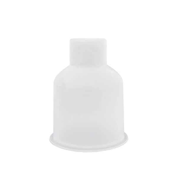 Matriță  Jesmonite din silicon pentru răsină acrilică și sintetică - vază rotundă, sticlă, 7,8x10,1 cm