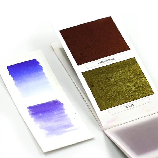 Set de palete de hârtie acuarelă Viviva Colorsheets - 16 culori + pensulă cu rezervor de apă, Original Sketcher Set