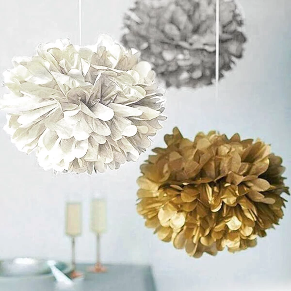 Hârtie mătase în pachet, 50x76 cm, 25 g, 24 buc - auriu