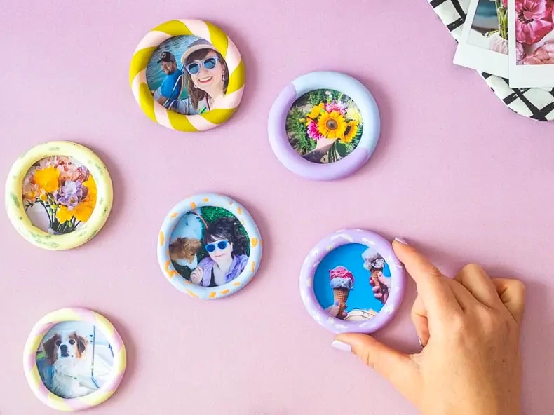 Rame colorate și vesele pentru magneți de frigider, realizate cu plastilină FIMO - video