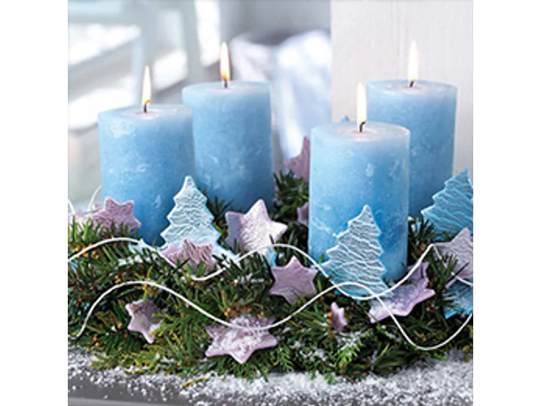 Adventi koszorú Fimo süthető gyurmából