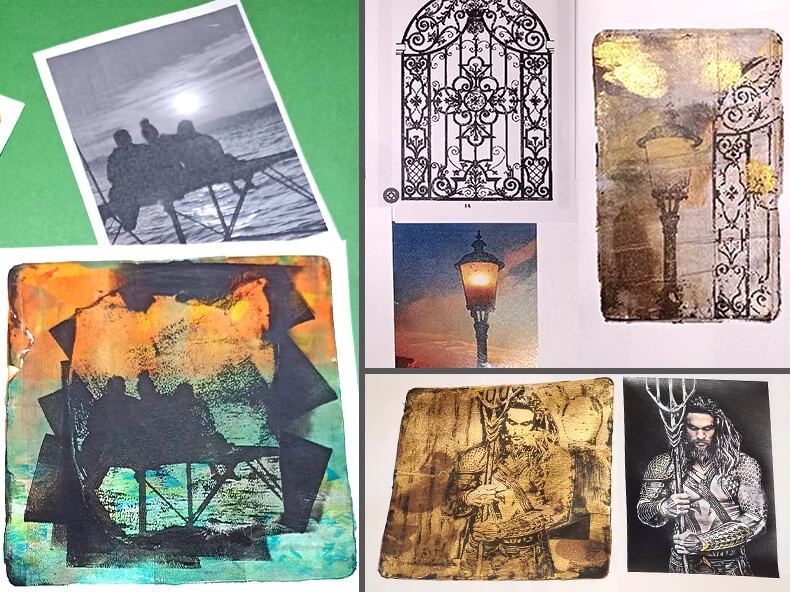 Transfer foto cu imprimare gel print