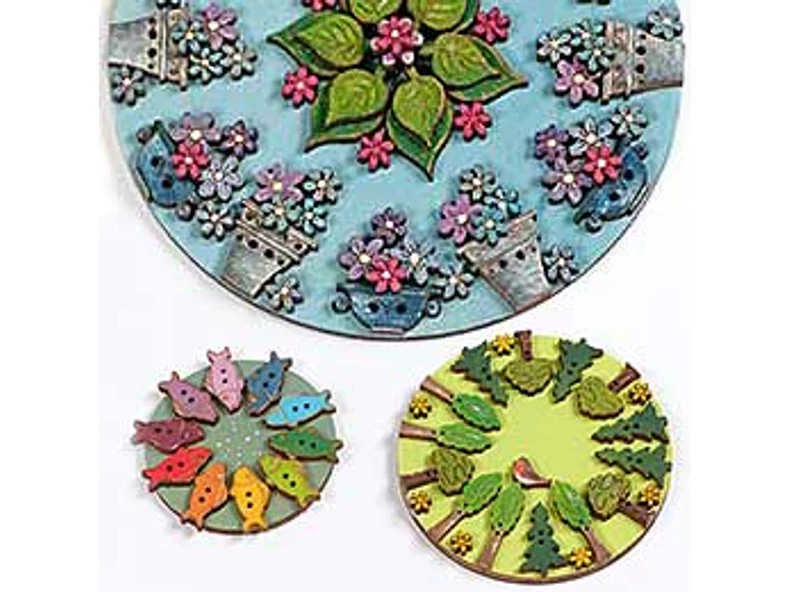 Decorațiuni vesele din lemn, în stil mandala