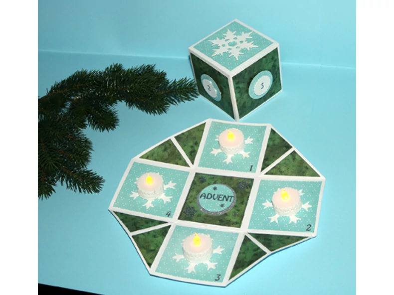 Cutie de Advent din carton
