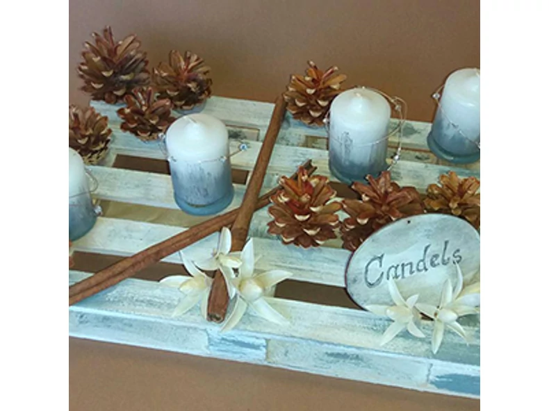 Decorațiune pentru masă cu lumânare de Advent