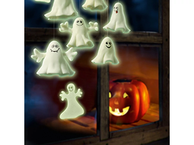 Fantome de Halloween realizate din plastilină Fimo