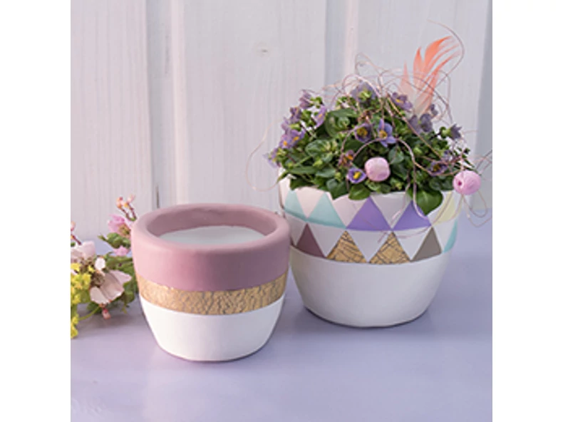Vase colorate realizate din lut Fimo care poate fi copt