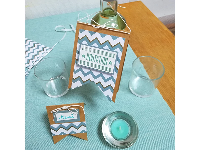 Accesorii pentru petreceri realizate din cartoane cu motive decorative