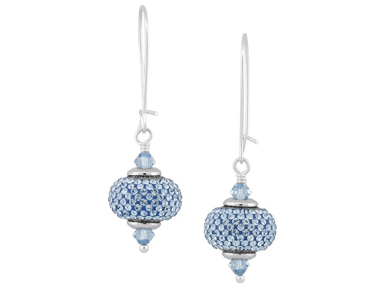 Fülbevaló Swarovski Pavé gyönggyel