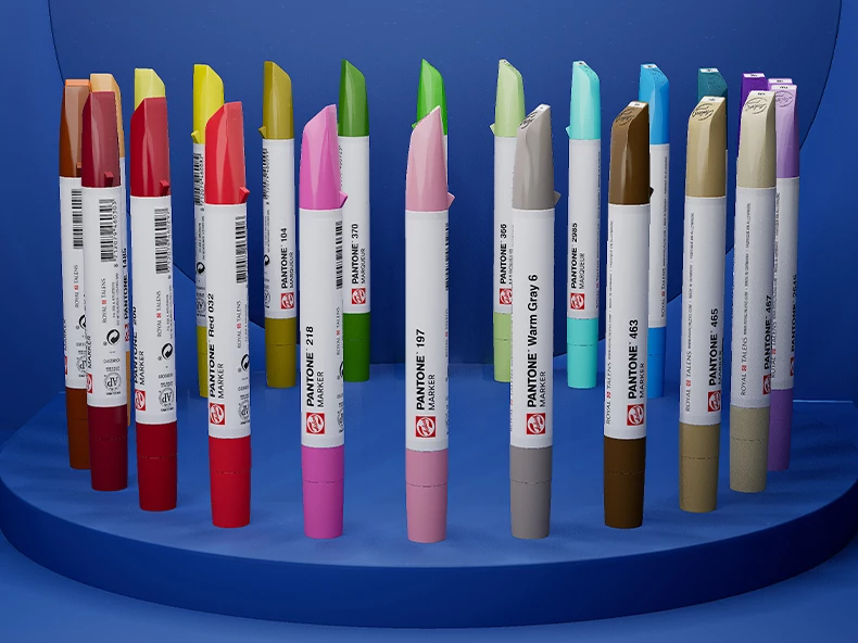 Marker Talens Pantone, cerneală și bloc de desen