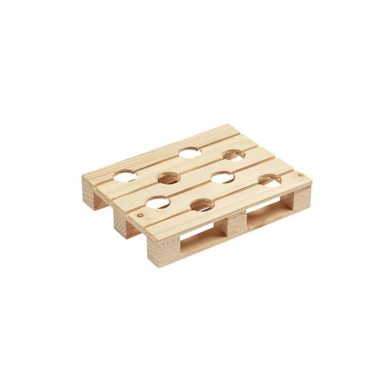 Mini palet din lemn, 15x20 cm - suport pentru ou