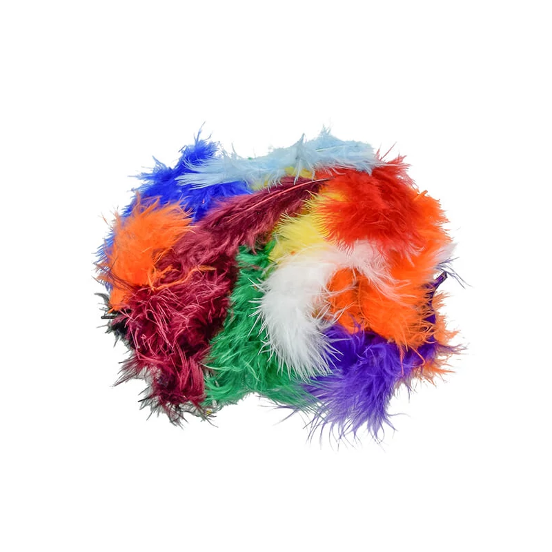 Pene marabu  - mixt, 8-10 cm, 22 buc/pachet