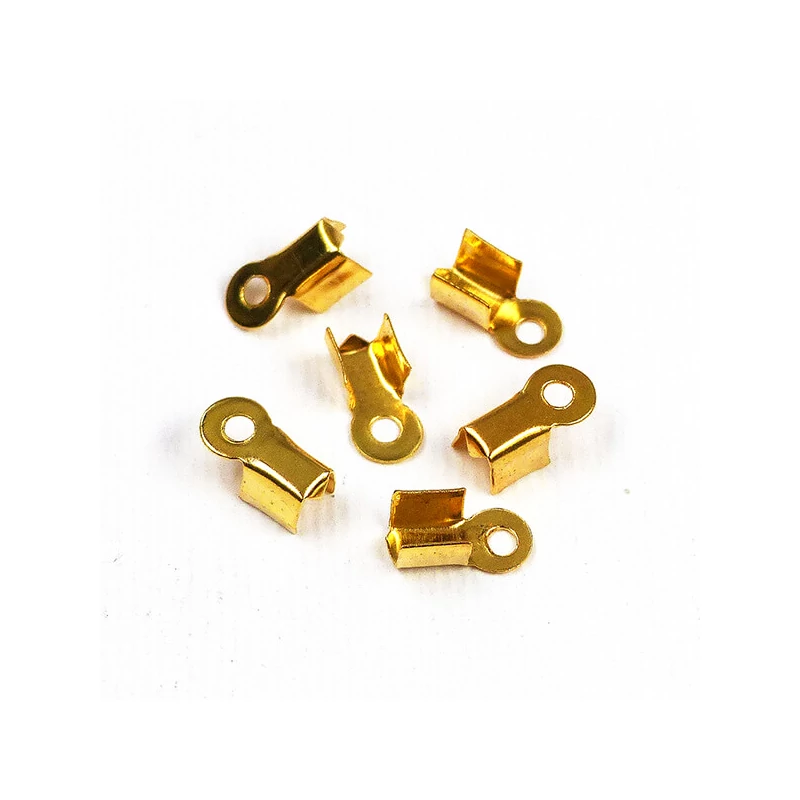 Sigil bandă de piele, pătrat - auriu, 3x9 mm