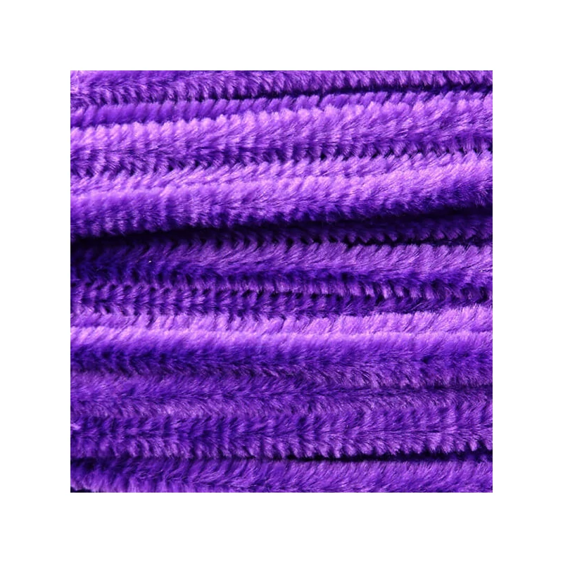 Chenille, 50 cm, 9 mm, 10 buc, violet
