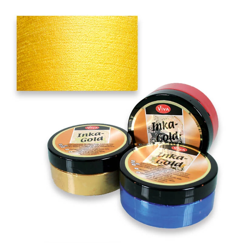 Pastă de vopsea metalizată Inka Gold, 50 g - gold