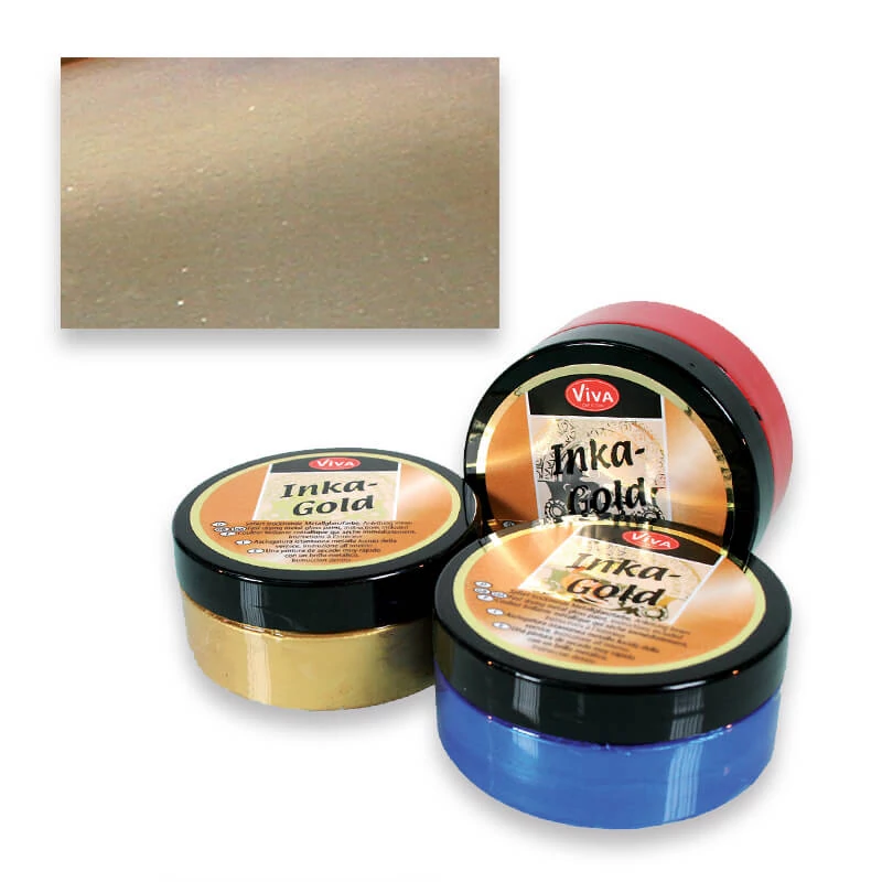 Pastă de vopsea metalizată Inka Gold, 50 g - alt silber