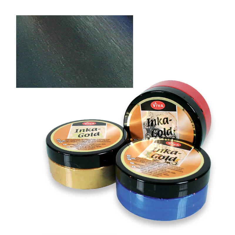 Pastă de vopsea metalizată Inka Gold , 50 g - graphite