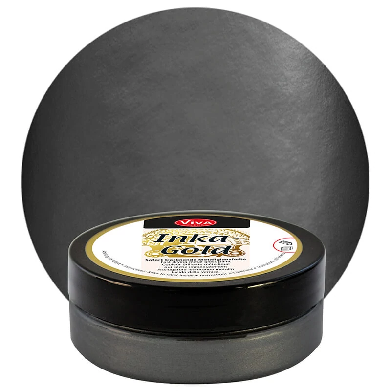 Pastă de vopsea metalizată Inka Gold , 50 g - graphite