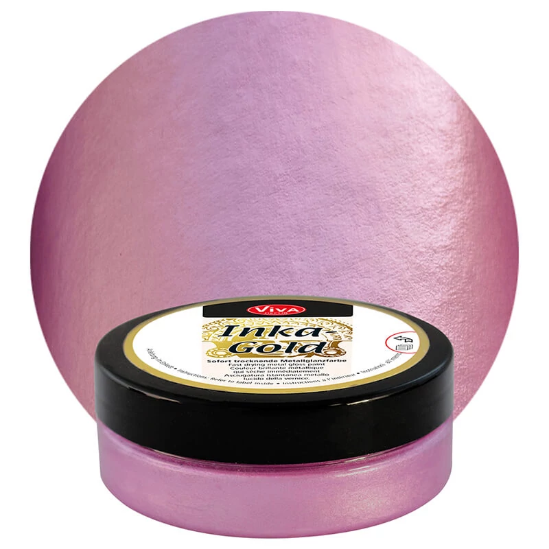 Pastă de vopsea metalizată Inka Gold , 50 g - magenta