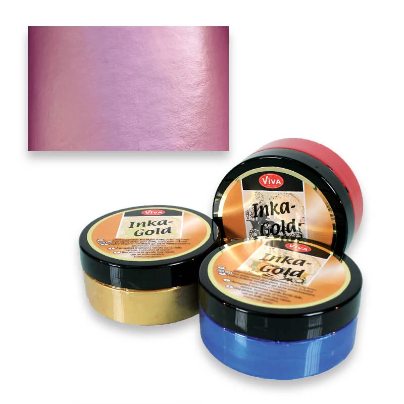 Pastă de vopsea metalizată Inka Gold , 50 g - magenta