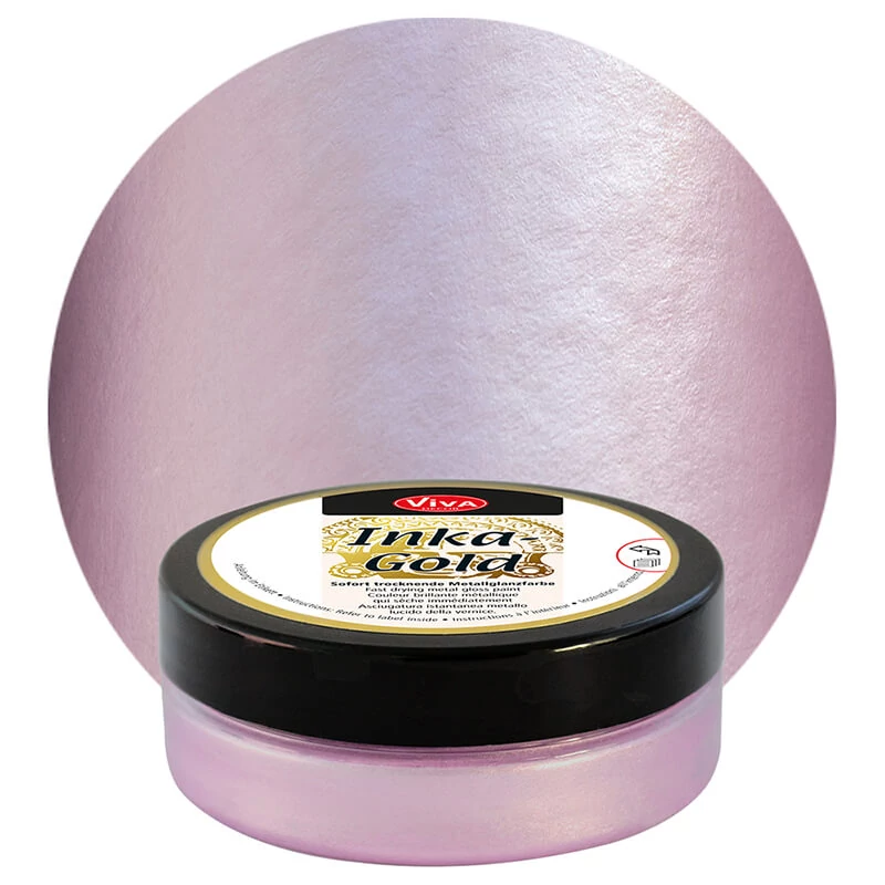 Pastă de vopsea metalizată Inka Gold , 50 g - rose quartz