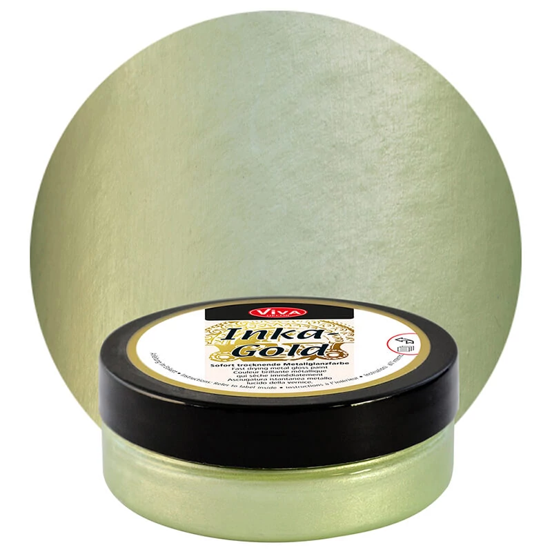 Pastă de vopsea metalizată Inka Gold , 50 g - mintgreen