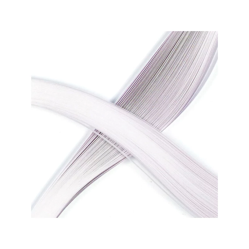 Bandă de hârtie Hobby artist Quilling, 80 g - vis alb, 3 mm/6 mm, 300 buc