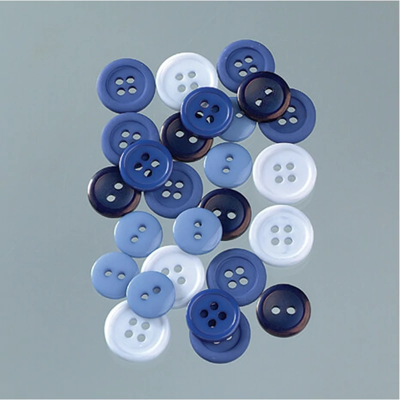 Nasturi din plastic - albastru, 1-1,5 cm, 40 g