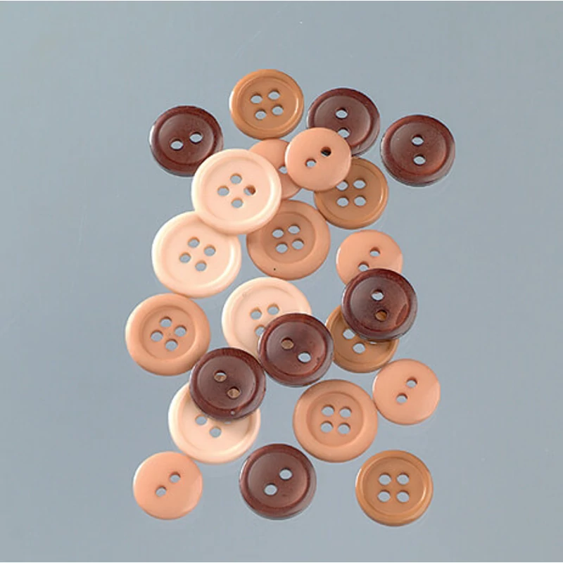 Nasturi din plastic - mix bej, 1-1,5 cm, 40 g