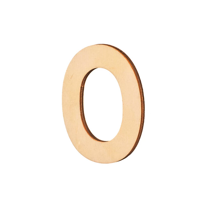 Literă din lemn , 80x5 mm - O