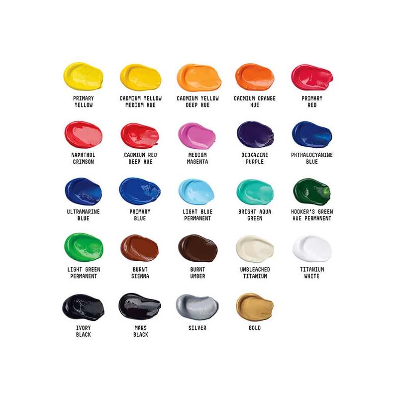 Liquitex Basics set vopsea acrilică - 24x22 ml