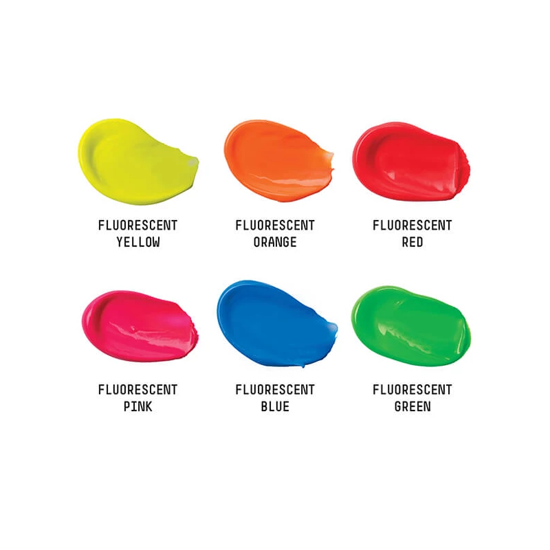 Liquitex Basics set vopsea acrilică - 6x22 ml, culori fluorescente