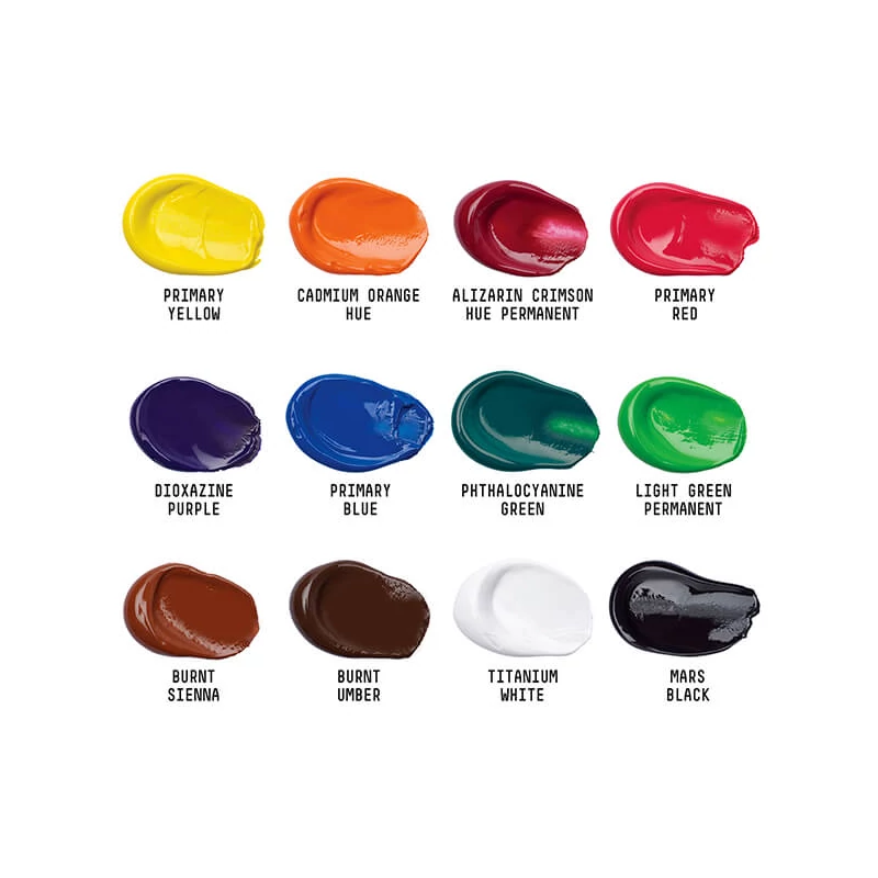 Liquitex Basics set vopsea acrilică - 12x22 ml