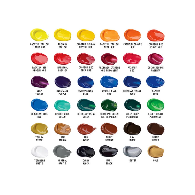 Liquitex Basics vopsea acrilică készlet - 36x22 ml