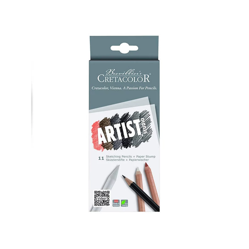 Set creioane pentru schițe Cretacolor Artist Studio - 11 buc