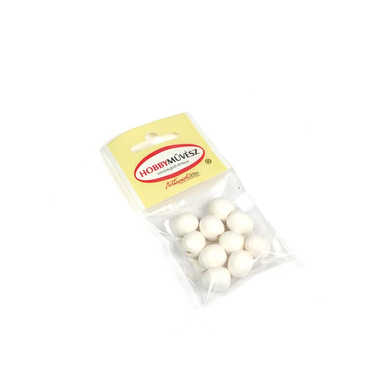 Ouă din hârtie presată într-un pachet - 12x15 mm, alb, 10 buc
